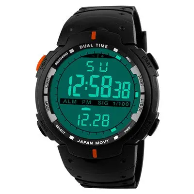 Men Led Digital Watches Date Military Army Rubber Top Luxury Watch Alarm Clock Relogio Masculino 4