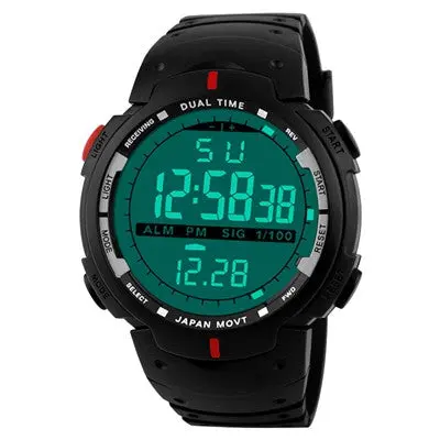 Men Led Digital Watches Date Military Army Rubber Top Luxury Watch Alarm Clock Relogio Masculino 5