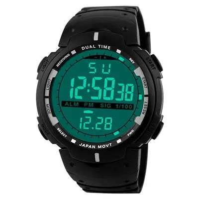 Men Led Digital Watches Date Military Army Rubber Top Luxury Watch Alarm Clock Relogio Masculino 6