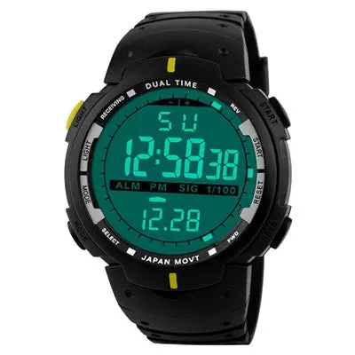 Men Led Digital Watches Date Military Army Rubber Top Luxury Watch Alarm Clock Relogio Masculino 7