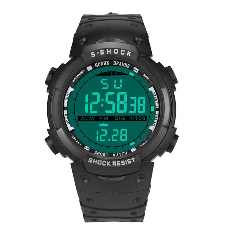 Men Led Digital Watches Top Luxury Military Army Rubber Simple Watch Alarm Relogio Masculino 1