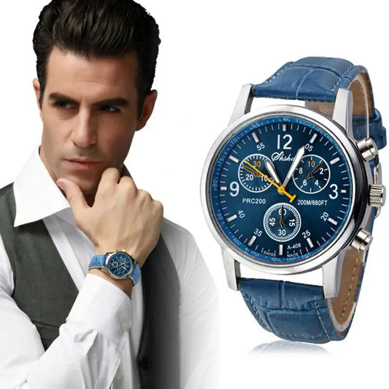 Men Quartz Watch Digital Sports Watches Relogio Masculino Army Analog Display Wristwatches Blue Office Relojes 1