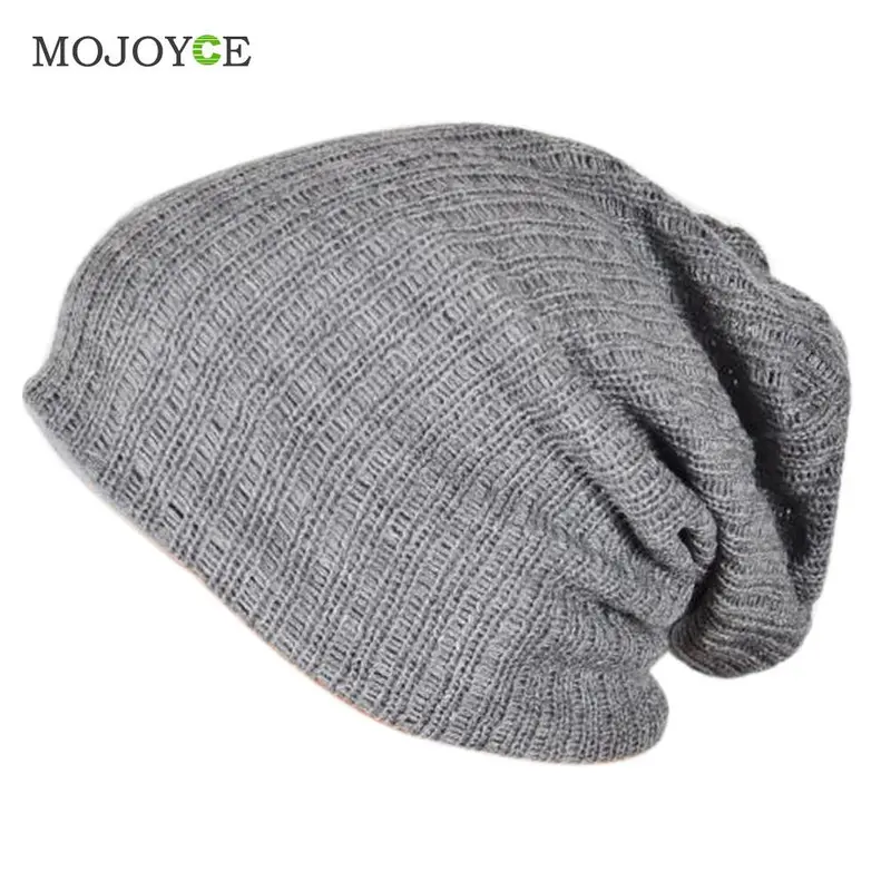 Men Slouch Slouchy Beanie Knit Skull Snowboard Cap Unisex Mens Beanie Ladies Ski Skull Cap Gorras Planas 2