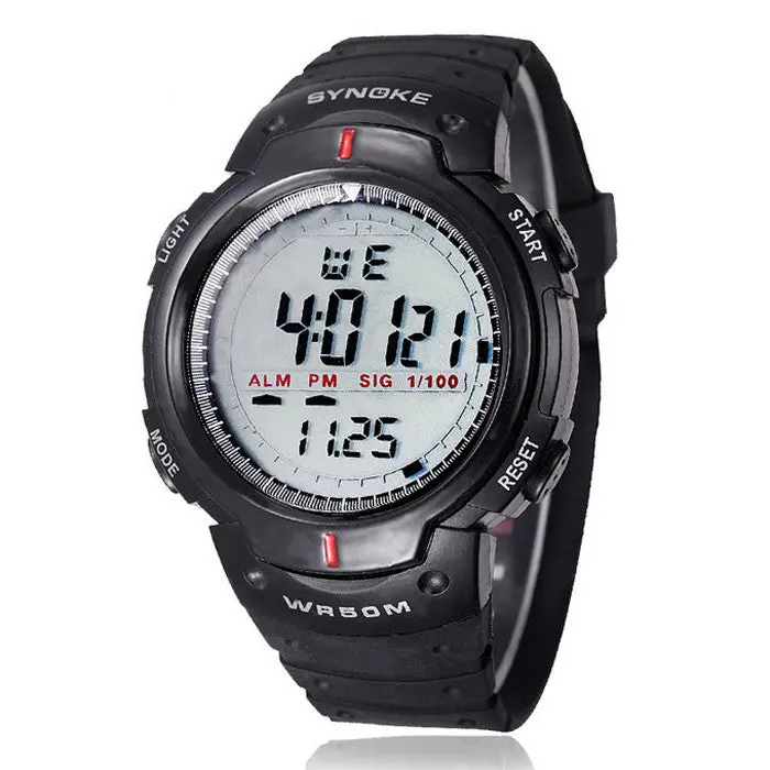 Men Sport Watches Led Electronic Digital Watch Waterproof Outdoor Dress Wristwatches Military Watch 2