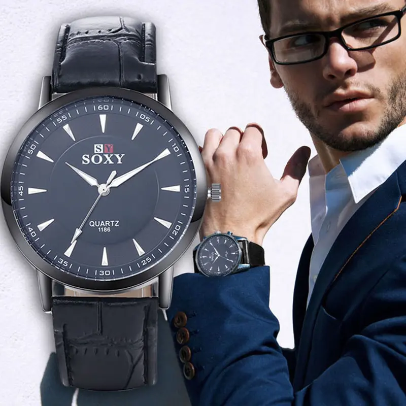 Men Sports Watches Casual Quartz Watch Quartz& Analog Military Men's Watch Business Office Clock Reloj 1