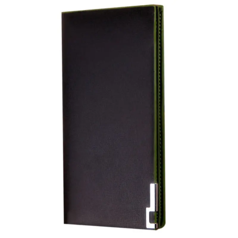 Men Wallets Long Thin Wallet Money Purses Flip Up Wallet 2