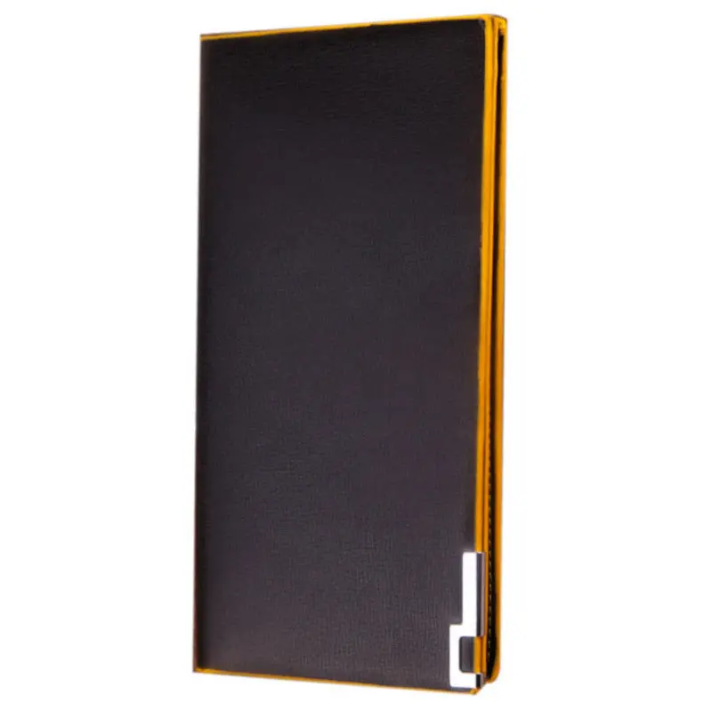 Men Wallets Long Thin Wallet Money Purses Flip Up Wallet 4