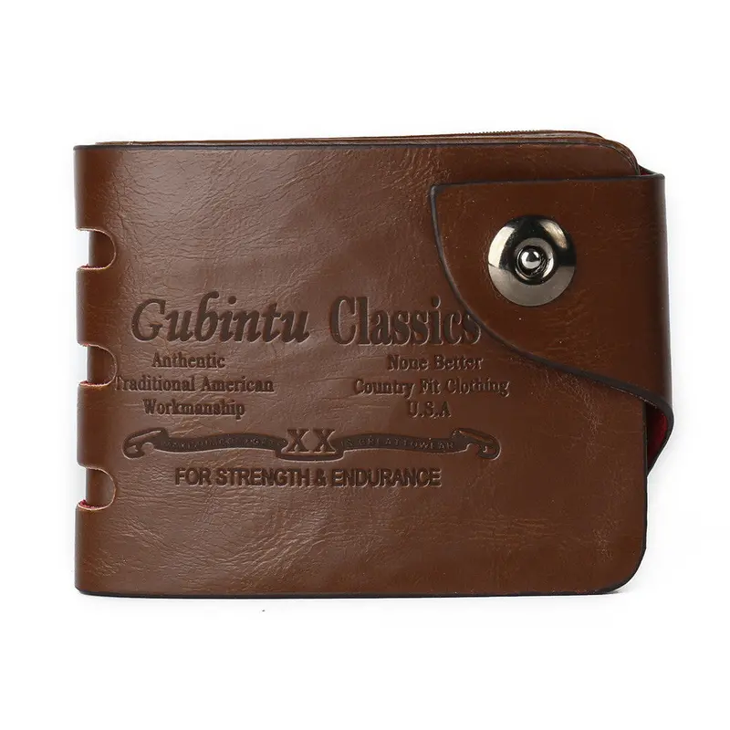 Men Wallets Mini Pu Leather Credit Card Id Coin Holder Money Clip Wallet Bolso Masculino 2