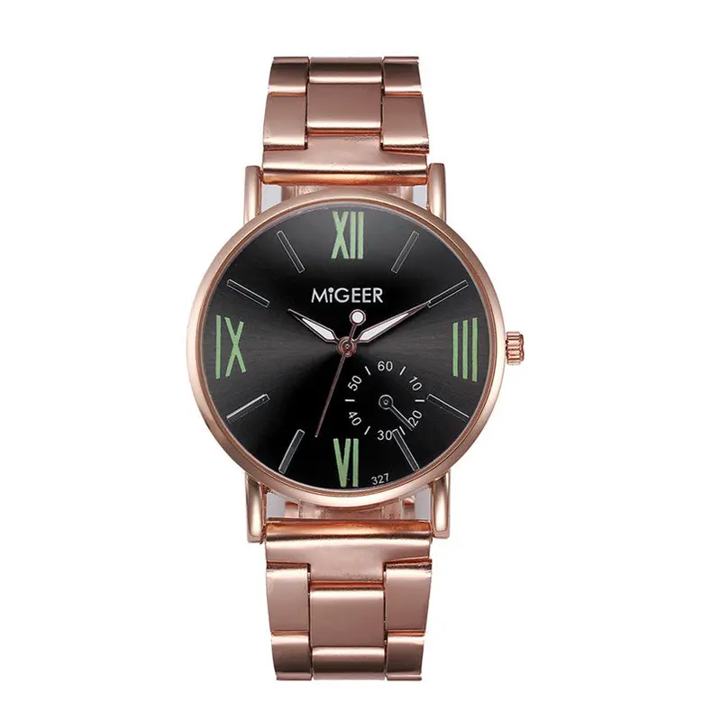 Men Watch Crystal Stainless Steel Analog Quartz Wrist Watch Bracelet Relogio Masculino Fast Shipping Feida 1