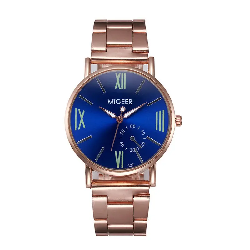 Men Watch Crystal Stainless Steel Analog Quartz Wrist Watch Bracelet Relogio Masculino Fast Shipping Feida 2