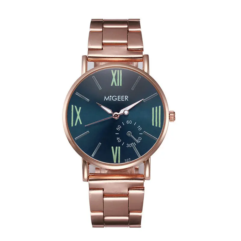Men Watch Crystal Stainless Steel Analog Quartz Wrist Watch Bracelet Relogio Masculino Fast Shipping Feida 3