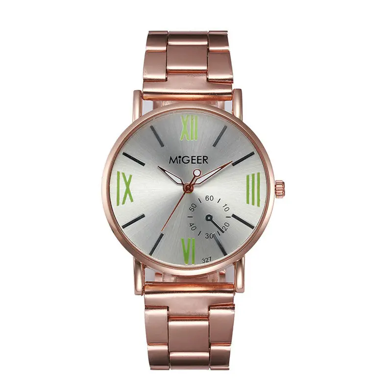 Men Watch Crystal Stainless Steel Analog Quartz Wrist Watch Bracelet Relogio Masculino Fast Shipping Feida 4
