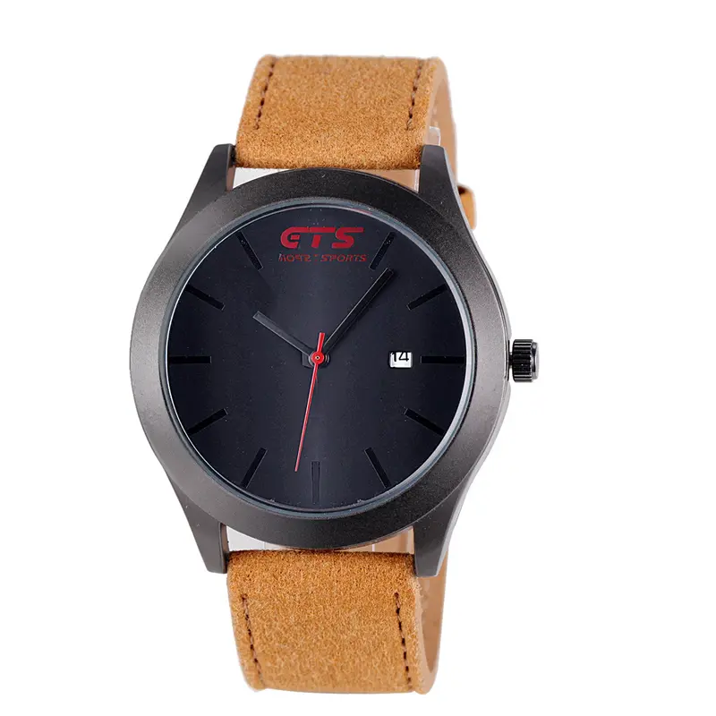 Men Watch Relogio Masculino Military Leather Waterproof Analog Date Sport Quartz Wrist Watch Feida 2