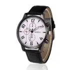 Men Watch Top Luxury Pu Leather Business Quartzwatch Retro Design Military Wristwatch Relogio Masculino 1