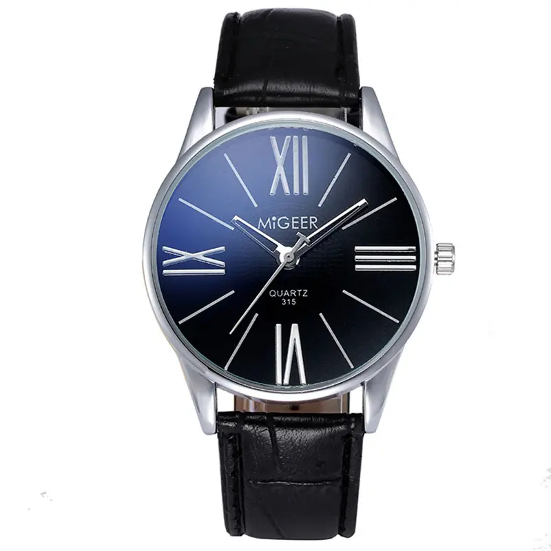 Men Watch Top Luxury Pu Leather Military Army Business Clock Relogio Masculino Analog Watches 1