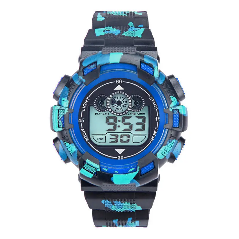 Men Watches Led Digital Alarm Date Rubber Army Watch Waterproof Sport Wristwatch Famous Relogio Masculino 2