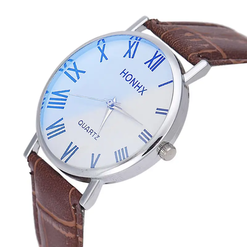 Men Watches Top Brand Luxury Military Quartz Watch Casual Pu Leather Strap Wristwatch Relogio Masculine 2