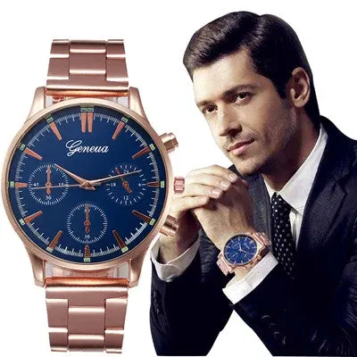 Men Watches Top Luxury Business Military Army Relogio Masculino Stainless Steel Band Analog Watch 1