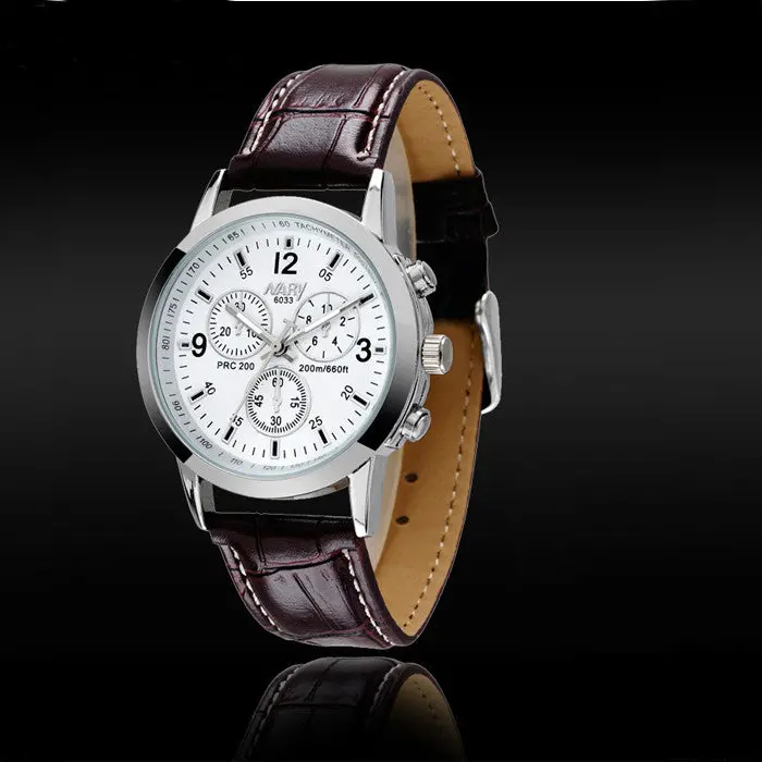 Men Watches Top Luxury Leather Strap Watches Business Casual Men Quartz Watch Full Steel Wristwatches Relogio 1