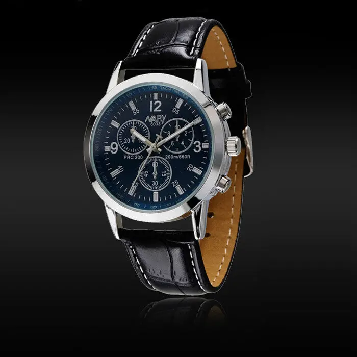 Men Watches Top Luxury Leather Strap Watches Business Casual Men Quartz Watch Full Steel Wristwatches Relogio 3
