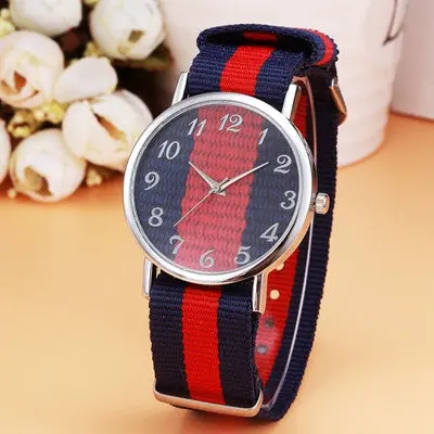 Men Watches Top Luxury Military Army Business Clock Canvas Band Analog Watch Relogio Masculino 1
