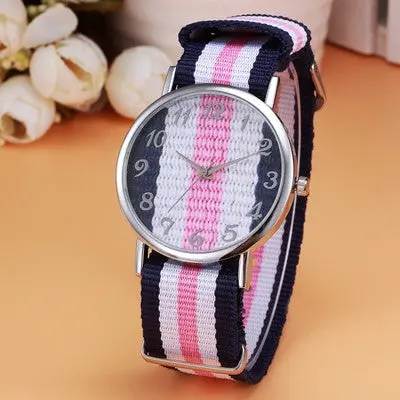 Men Watches Top Luxury Military Army Business Clock Canvas Band Analog Watch Relogio Masculino 2