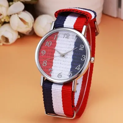 Men Watches Top Luxury Military Army Business Clock Canvas Band Analog Watch Relogio Masculino 4