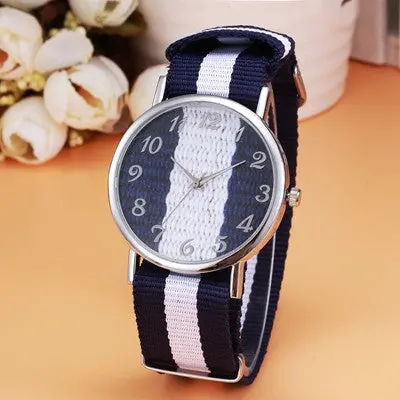 Men Watches Top Luxury Military Army Business Clock Canvas Band Analog Watch Relogio Masculino 7