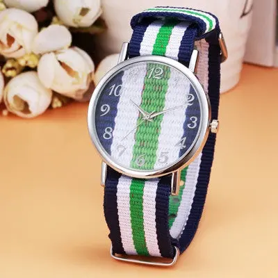 Men Watches Top Luxury Military Army Business Clock Canvas Band Analog Watch Relogio Masculino 9