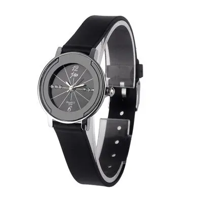 Men Watches Top Luxury Military Army Business Clock Pu Leather Band Black Relogio Masculino 1