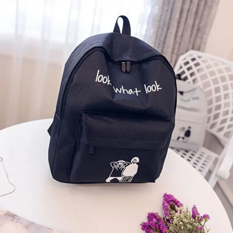 Men Women Backpack Canvas Printing Backpack For Girl Bag School Backpacks Bag Mochila Mulheres Satchel Bag 1