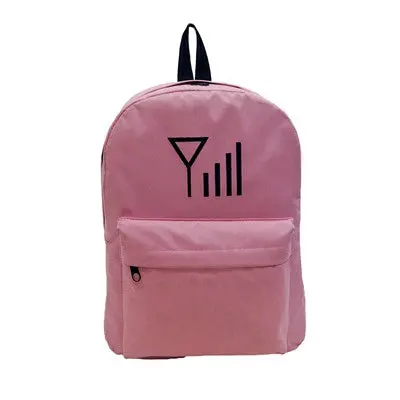 Men Women Canvas Personalized Signal Printing Backpack Shoulder Bags School Bag Women Casual Style 4