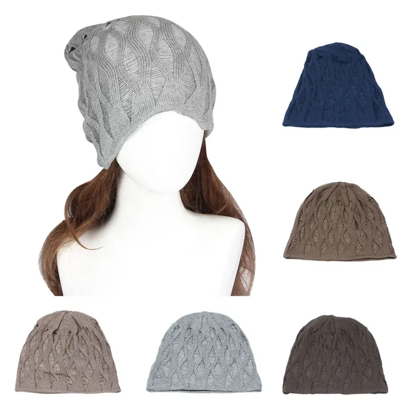 Men Women Crochet Knit Beanie Warm Cap 2