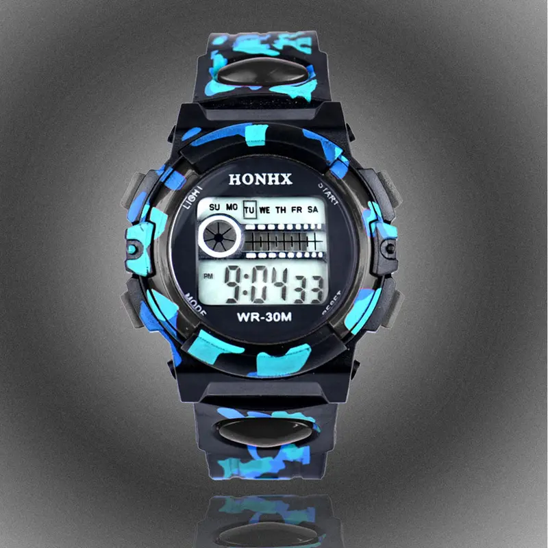 Men Women Digital Alarm Chronograph Led Sport Wrist Watch Feida 1