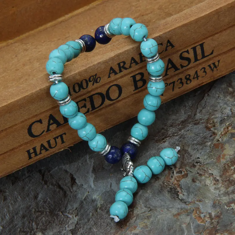 Men Women Fashion Natural Stone Bead Bracelet Lava Bracelet 1