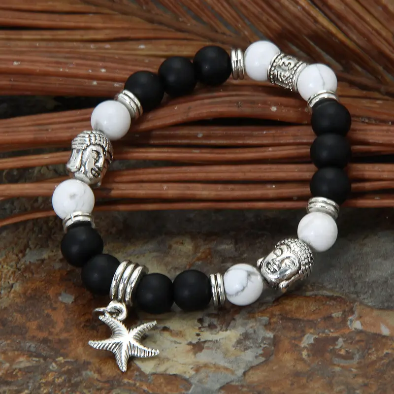 Men Women Fashion Natural Stone Bead Bracelet Lava Bracelet 2