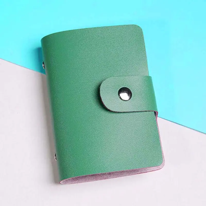 Men Women Pu Leather Credit Card Holder Bank Case 12 Colors Wallet Business Cards Holders 1
