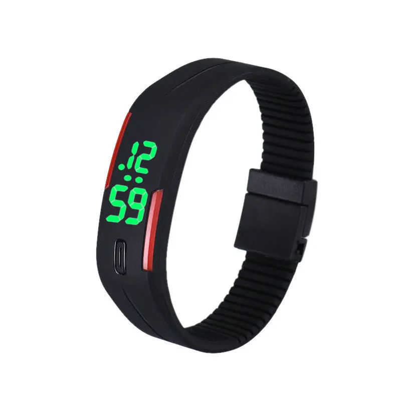 Men Women Rubber Led Watch Date Sport Casual Bracelet Digital Watch Relogio Masculino Digital Watches Casual Montre 1