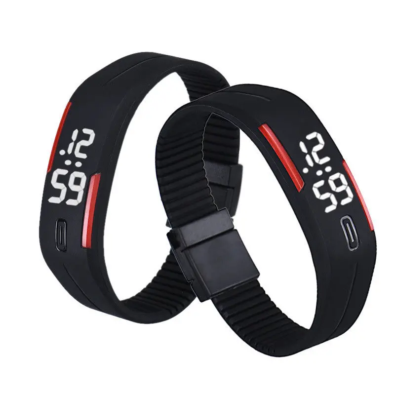 Men Women Silicone Watch Led Date Sports Bracelet Digital Wrist Watch Military Army Wrist Watch Relogio Casual Clock 1
