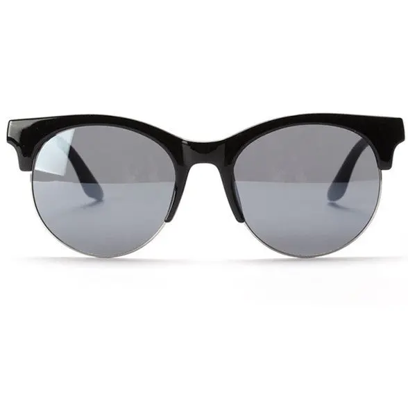 Men Women Unisex Round Sunglasses Plastic Frame Eyeglasses Half Rim Punk Brand Designer Eyewear 1