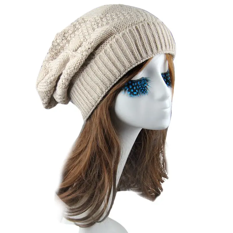 Men Women Warm Knitted Wool Hats Cap 1