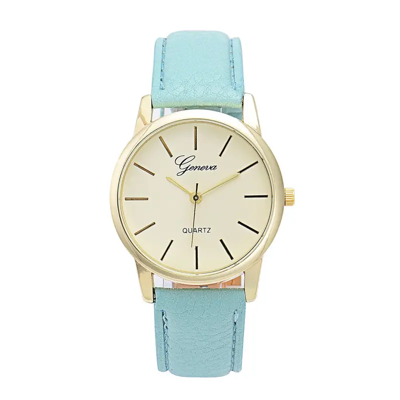 Men Women Watch Simple Watches Leather Analog Quartz Wrist Watch Ladies Dress Reloj Hour 1