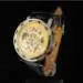Men Wristwatch Skeleton Top Luxury Clock Pu Leather Strap Antique Steampunk Classic Dial Army Wrist Watches 1