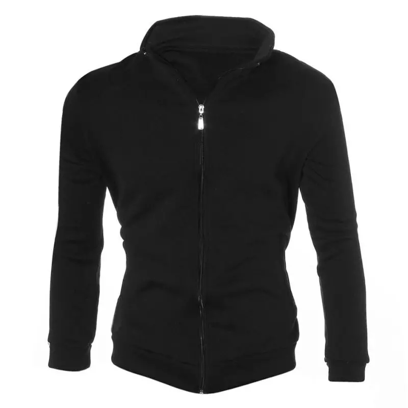 Men's Armour Warm Sweatshirt Zipper Coat Jacket Slim Fit Long Sleeve Outwear Plus Size 1