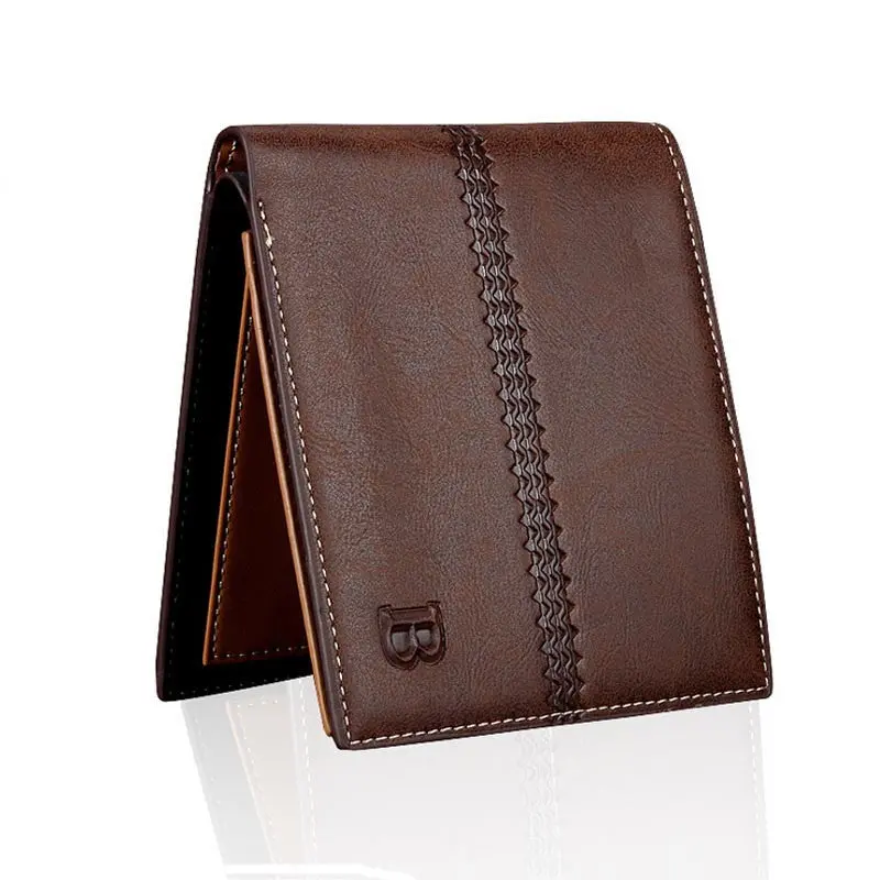 Men's Bifold Business Leather Wallet Card Holder Coin Wallet Purse 1