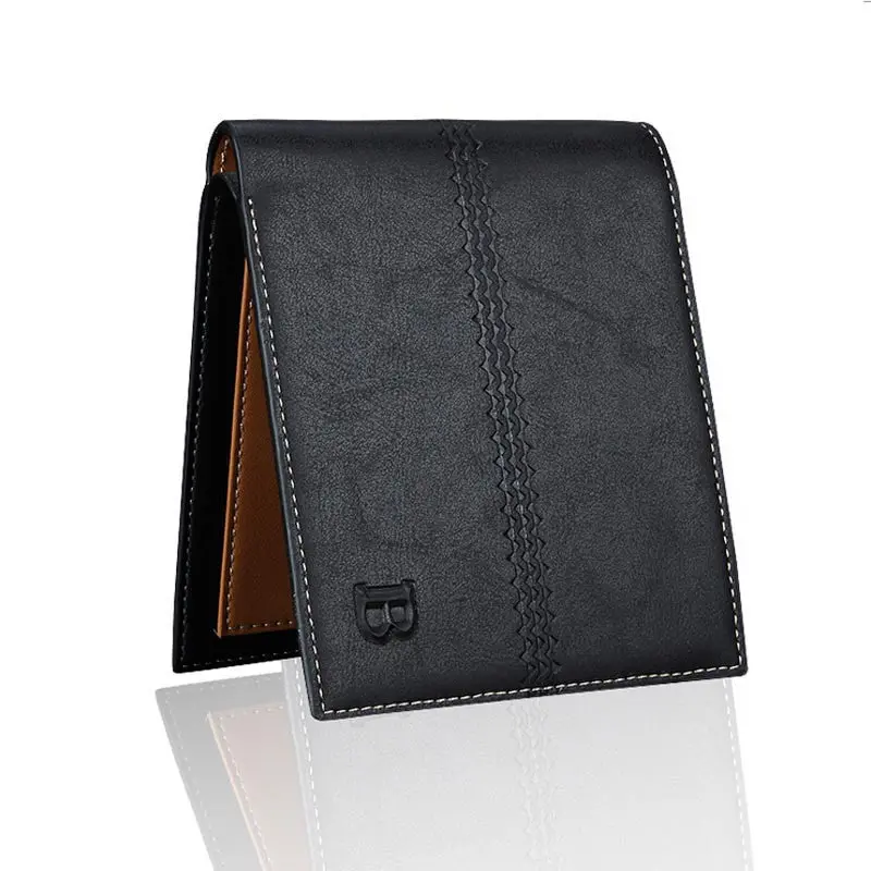 Men's Bifold Business Leather Wallet Card Holder Coin Wallet Purse 2