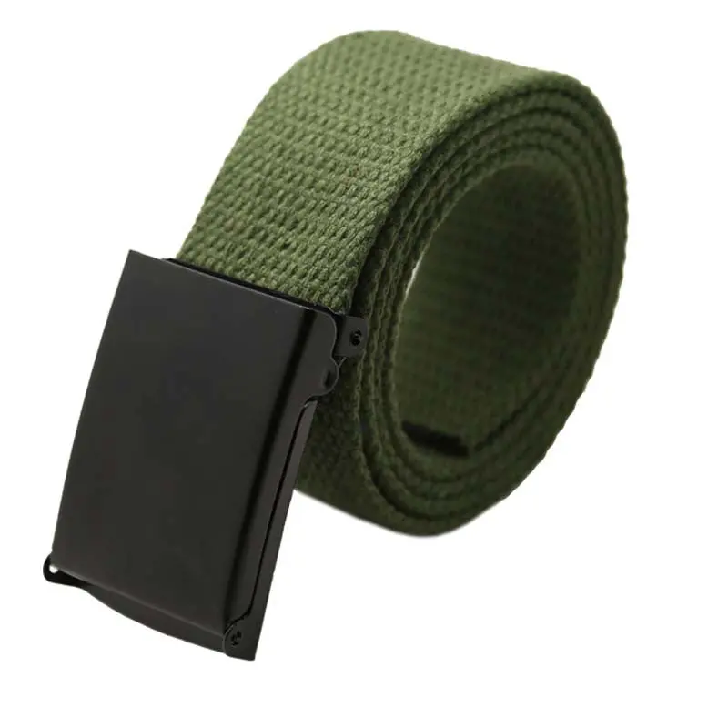Men's Canvas Belt Buckle Military Belt Army Tactical Belts For Men Strap 2