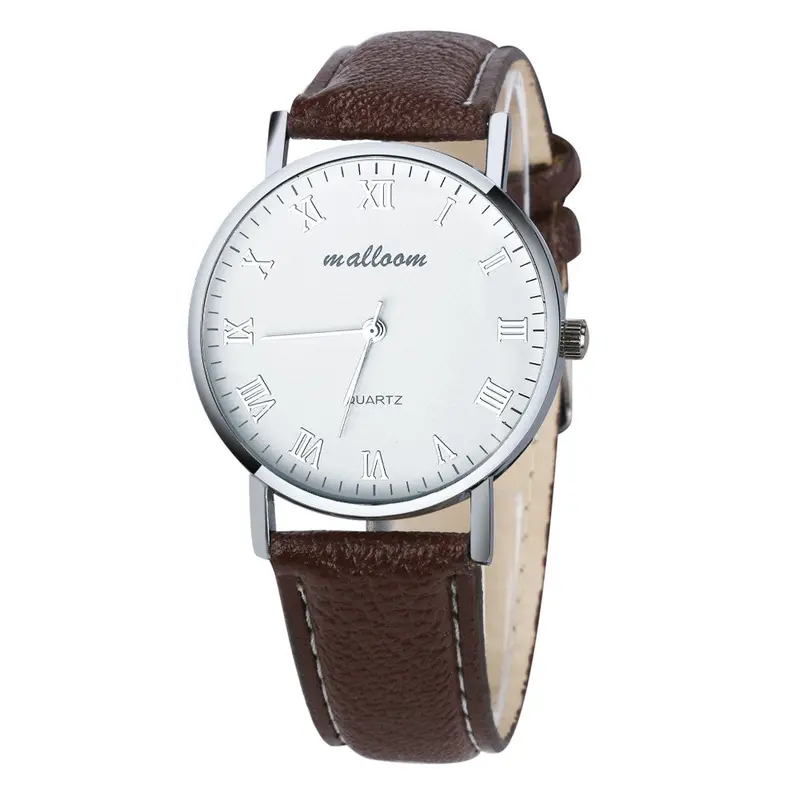 Men's Casual Watch Relogio Masculino Malloom Faux Leather Men Quartz-Watch Relojes Para Hombre Feida 3