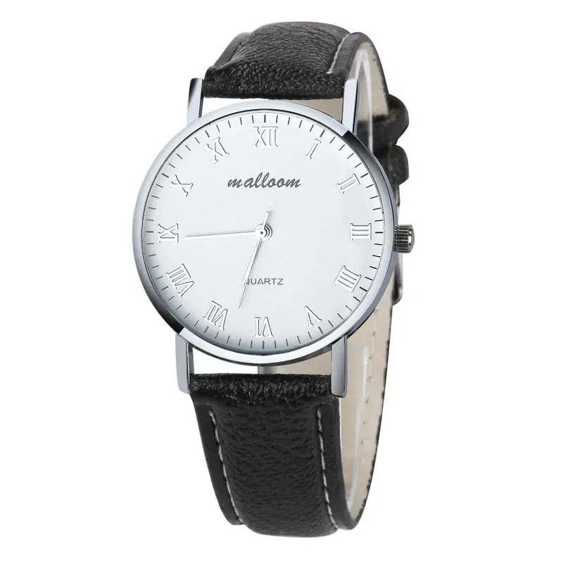 Men's Casual Watch Relogio Masculino Malloom Faux Leather Men Quartz-Watch Relojes Para Hombre Feida 4