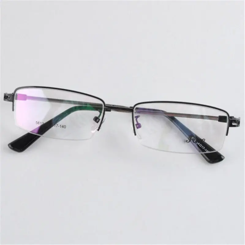 Mens Eyewear Metal Frame Half Rim Designer Men Clear Lens Myopia Eye Glasses Frame Py6 1